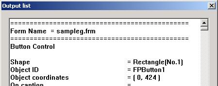 2. FAPT PICTURE (Windows) 2.2.8 List A component information summary list can be output for