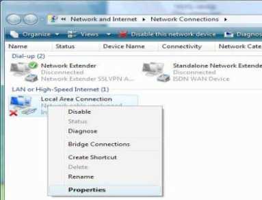 on Manage Network connections on the left window column. 4.