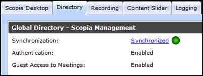 Enabling a User to Sign In Problem A user cannot sign in. Solution Verify that the following problems do not interfere with user signing in: Authentication is turned off on Scopia Management.