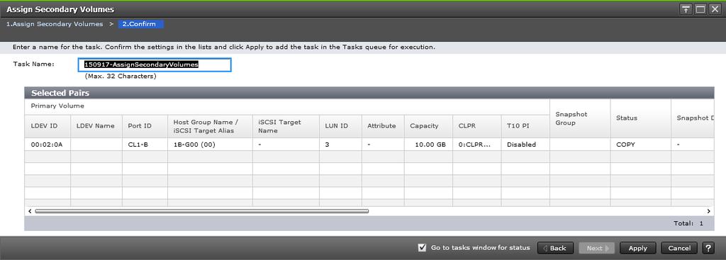 Item Description For more information about pair status, see Thin Image pair status definitions on page 127.