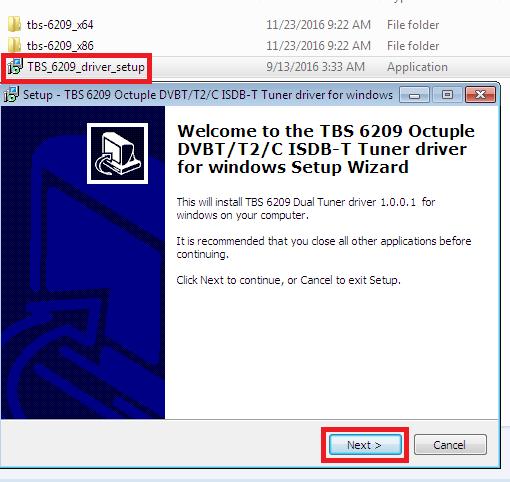 2. 2 Download TBS6209 Windows Driver from Our Website (See screenshot below) http://www.tbsiptv.