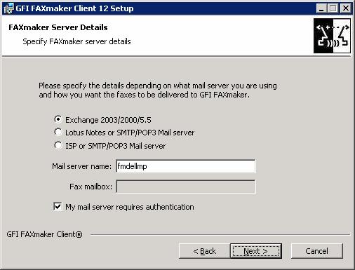 then use this form in case he wants to set particular options which are more difficult to do from the Outlook New Message form. Screenshot 54 - Specifying mail server 4.