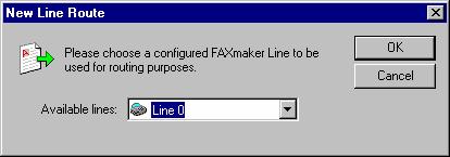 Configuring Line routing Line routing allows you to route faxes based on which fax line they were received on. Adding a line route To add a line route: 1.