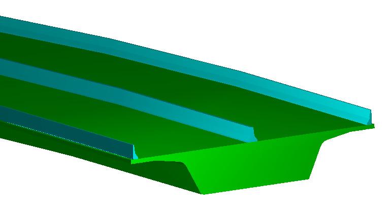 Extra Exercise: Extruding a road cross section 1 Continuing in Advanced_Solids.dgn, open the model EXTRA_Extrude Bridge.