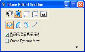 Clip Volume Set Clip Volume options using icons in the tool settings. By Element applies a clip volume from an existing element.