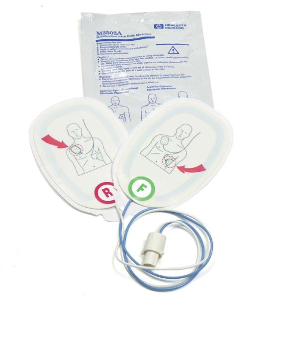 ) DP2 Defibrillation electrodes (2 pair) M1191B Reusable Adult SpO2 finger sensor M3716A Adult/Child Radiolucent with plug style connector M3718A Adult/Child Radiotansparent (Reduced Skin Irritation)