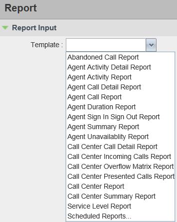 Generate Reports Generate Reports Call Center provides reporting functions to agents and supervisors.
