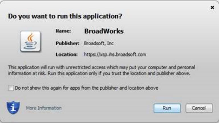 Appendix A: Steps for Using Plug-Ins Figure 5. Do you want to run this application? Dialog Box Click the Run button.