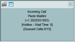 Manage Calls View Incoming Call Details When you receive a new call, the call appears in the Call Console.