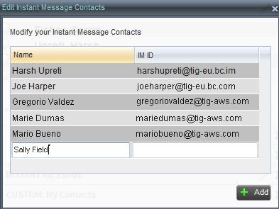 Add Contact to Instant Message Directory Monitor IM&P Contacts and Chat When you add a contact to the Instant Message directory, the system automatically sends a subscription request to the contact.