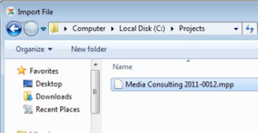 Import of Microsoft Project 2010 files With InLoox PM 7, you can exchange project plans