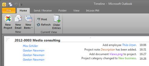 Timeline Work with timeline This feature allows you to trace all changes made to the project.