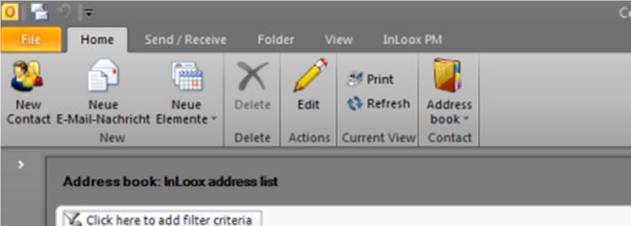 o Remove an existing address book Choose one address book from the list and click Delete. 6. Click Save. 7. Restart Outlook. Now, you can see all changes in the drop-down list Address book.