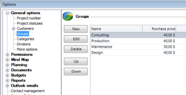 3. Do one of the following: o Create a new group by clicking New. In the New Group dialog box, in the Name field type a group name.