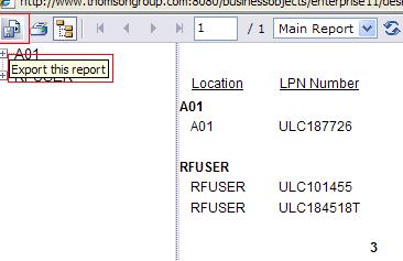 If you want to run the report instantly, just click the report title. B.