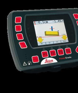 Leica PowerGrade Intelligent Grading System Leica PowerGrade provides automatic control of both slope and elevation.