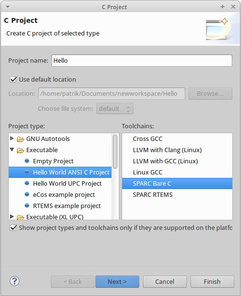 LEON IDE extends the CDT environment to include support for development and debugging using the
