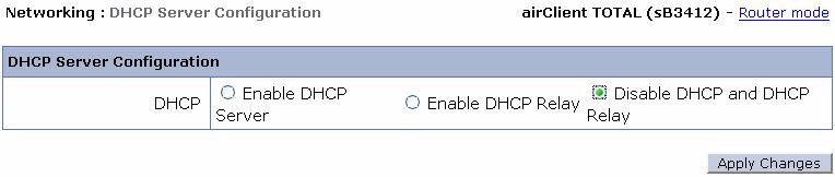6. Enter DNS Server IP address(es). 7. Click on the Apply Changes to change the settings. Note: The system will validate the input parameters and notify users of invalid entries.