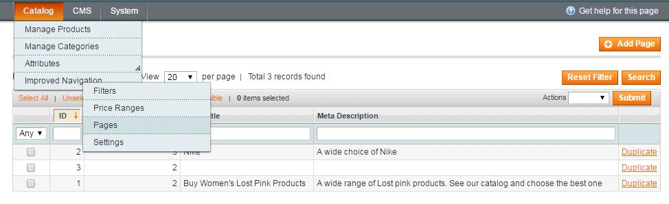 6. Custom Meta Tags for pages with selected attributes The module enables you to specify custom meta tags for pages with certain attribute values selected.
