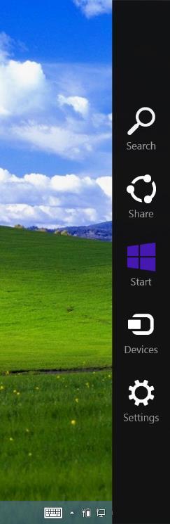 Open the Photos application again, hit the Windows key to go to the start screen, and then click on the desktop tile.