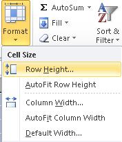 Alternative: 1. Highlight the number of columns or rows to be inserted 2. Right click and choose Insert Increasing or Decreasing Column/Row Width or Length 1.