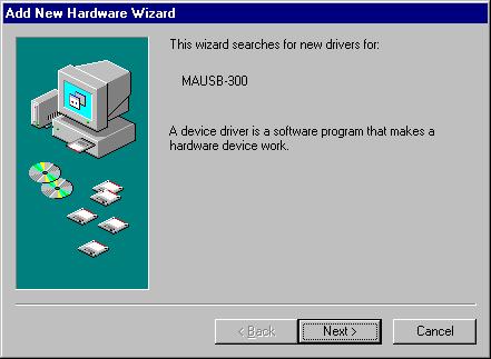 If the [Add New Hardware Wizard] window appears before installing the device driver If you connect the adapter to the computer before installing the device driver, the [Add New Hardware Wizard]
