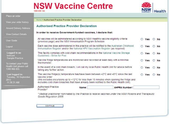 To add additional vaccines to the order click on the Add Products button, enter the required doses against the additional vaccine and click on the View Order button.