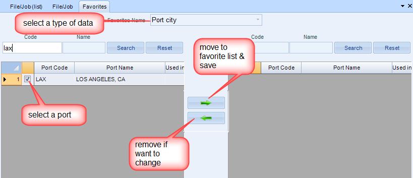 Chapter 8: Reports Manager - On the left side, find & select port & move to right side.