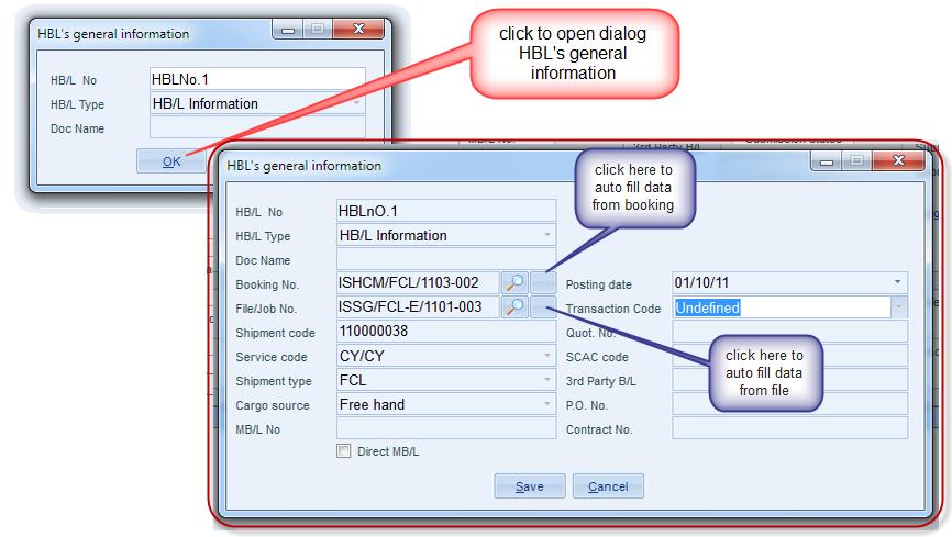 Chapter 4: Manage outbound shipments After finishing data, click button Save to save general