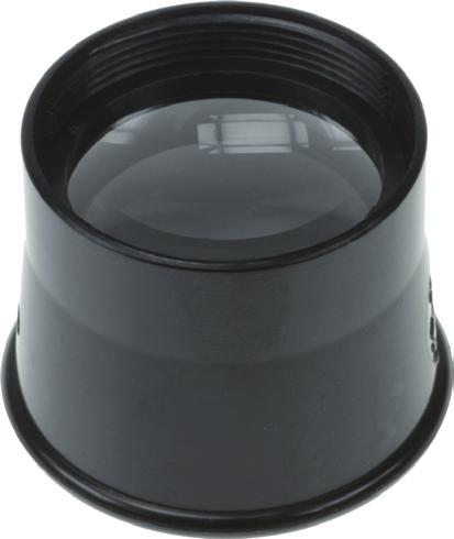 Horology magnifying Loupe ASCO TYPE 1806 A 30 Large field of vision, 30 mm diameter lens, black unbreakable frame, ventilation hole. Magnification 00193 1 10 x 22.