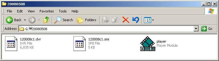 - SMI file: Title file of date and time.