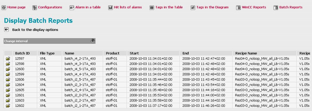 StoragePlus Web Viewer 5.3 Displaying Data 4. Set the period and select the columns to be displayed in the search result.