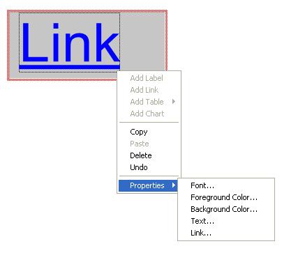 StoragePlus View Editor 4.4 View Components 4.4.3 Link General information You can use the link object to link views together. Properties Open the context menu by right-clicking the link object.