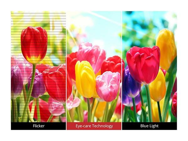 Flicker-Free technology and a Blue Light Filter help to eliminate eye strain from extended viewing periods Mercury-Free LED Backlighting and Ecomode Conserves More Energy ViewSonic s proprietary