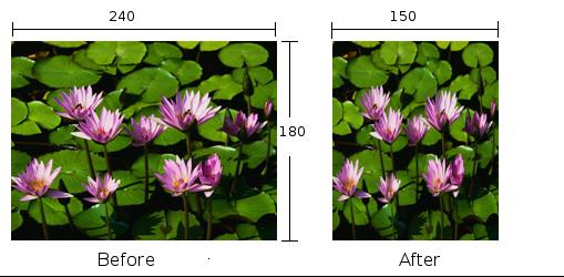 Helper Modules Use $image.setwidth($diagram.image, 150, false), for example, to resize the image s width to 150 pixels and ignore the image aspect ratio. The following photos show the result. 4.14.