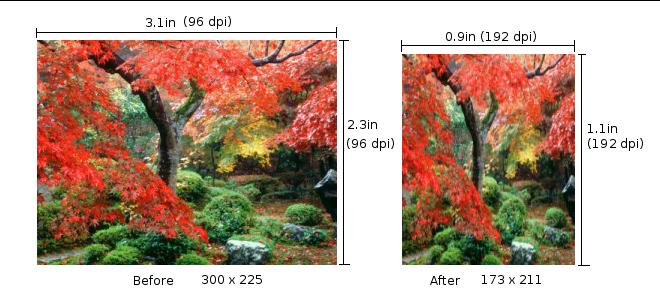 Helper Modules If you set the resolution (dpi) to 144 using $image.setdpi(144), the resulting image size will become 130x158 pixels.