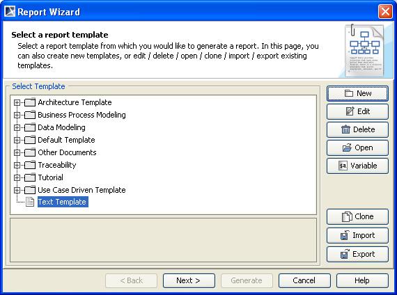 Generating Reports from Report Wizard.