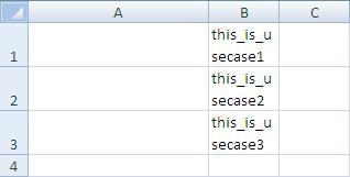 Appendix B: Office Open XML Format Template Figure 188 -- Sample of Wrapped Text (Column B) in XLSX Report Template