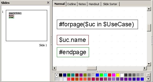 Appendix C: OpenDocument Format Template Figure 218 -- Sample of #forpage Usage The