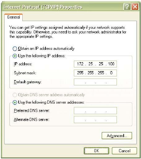 pag.6 Access to IP Phone when the DHCP is not working 1. configure the static IP address on the LAN port of your PC.