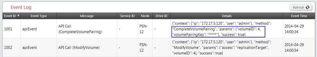 Real-Time Replication 7. Click Yes to continue with the volume pairing process. The volumes begin the pairing process.