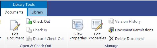 View: In the Quick Launch Menu, click Shared Documents Click on the name of the document to be viewed If you choose to EDIT in the SharePoint Browser you may Do so here by clicking the Edit in