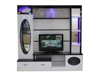 7. LEO LED ENTERTAINMENT UNIT Features: This appealing wall unit is very classy and stylish. It provides with table top to place your Television. It provides with 2 drawers.