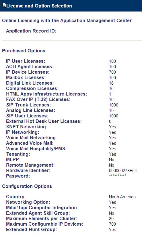 Licensing and Option Selection SIP Licensing Ensure that the MCD 4.0 is equipped with enough SIP trunking licenses for the connection to OpenText RightFax server.