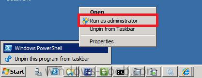 2. Run the script in a Windows PowerShell session as administrator by