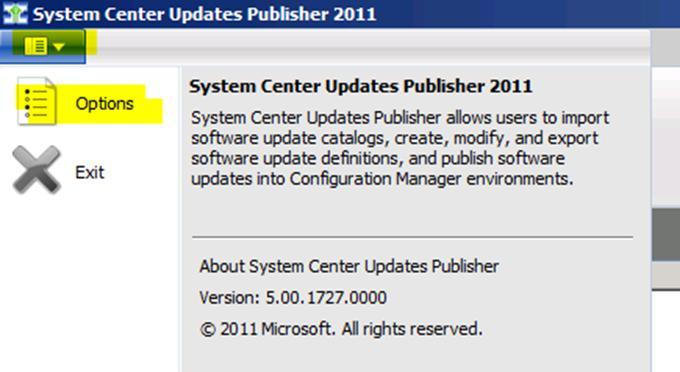 Check "Enable publishing to an update server" option