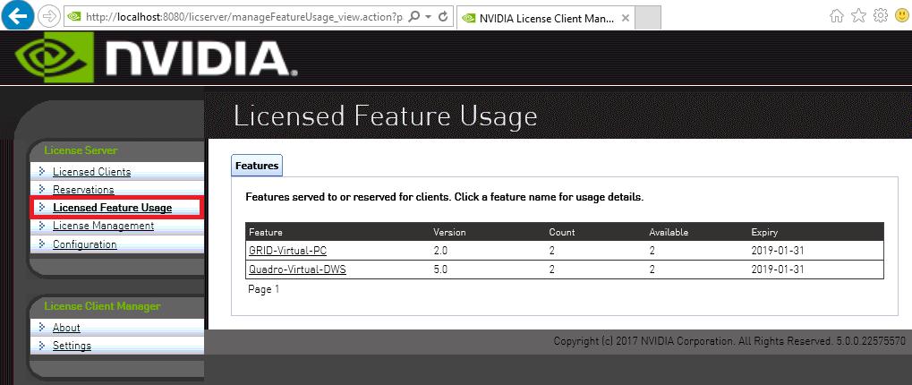 Managing Licenses on the NVIDIA Virtual GPU Software License Server 3.7.1.