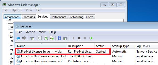 Troubleshooting the NVIDIA Virtual GPU Software License Server Figure 30 License Server Status in Windows Services Manager On Linux, check the status of the flexnetls-nvidia service. 2.