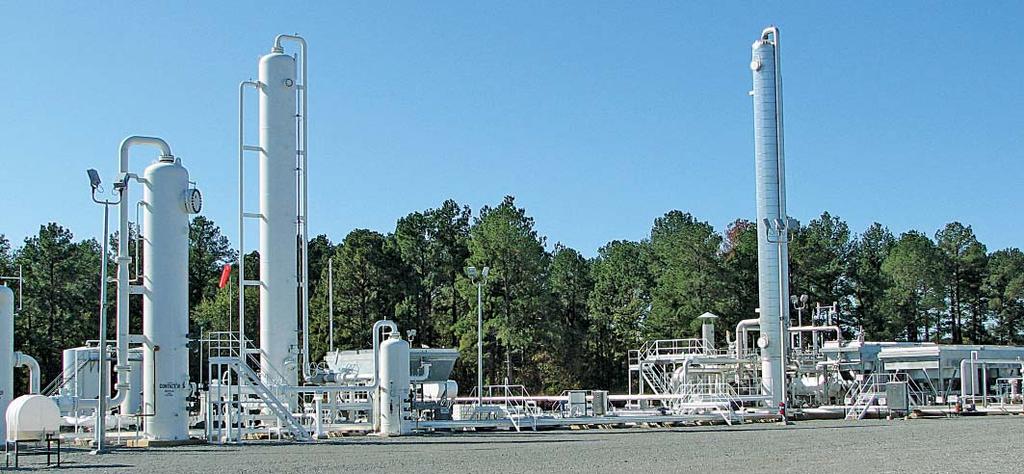 PROCESSING AND TREATING SOLUTIONS TRUE. BLUE. DEPENDABLE. Valerus has the experienced personnel to provide safe and reliable gas treating and processing equipment.