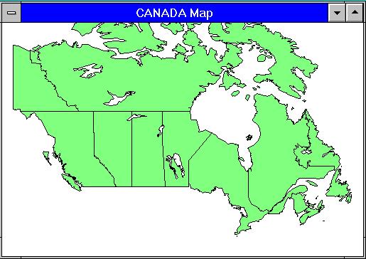 Geog 578 Exercise 1: Introduction to MapInfo Page: 4/22 Figure 3.3: The Map of Canada 5) Use the zoom icon ( ) to change the Zoom (window width).